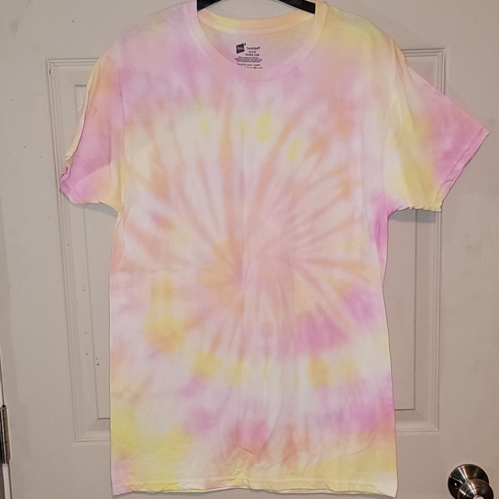 Hand tie dyed by me, new, unisex shirt